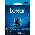 thumbnail image 5 of Lexar 64GB High-Performance 800x PRO UHS-I SDXC Memory Card (BLUE Series), 5 of 5