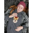 thumbnail image 2 of Royal Corgi Smiling Royal Crown Hoodie Women -Image by Shutterstock, Female Medium, 2 of 4