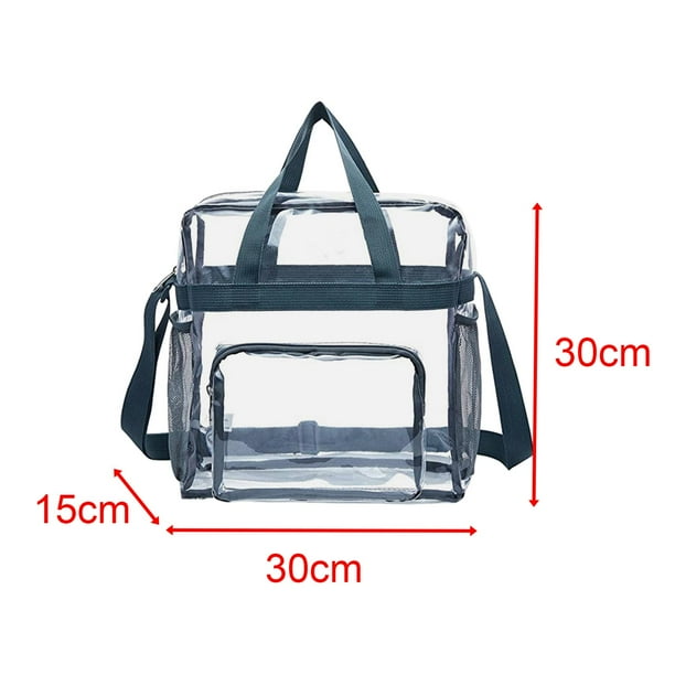 Bolsas de mano transparentes Bolso de mano transparente de PVC para mujer tipo bandolera Bolsa transparente impermeable Correas ajustables Asa Chica de piscina Concierto Gimnasio Deportes Walmart en l...