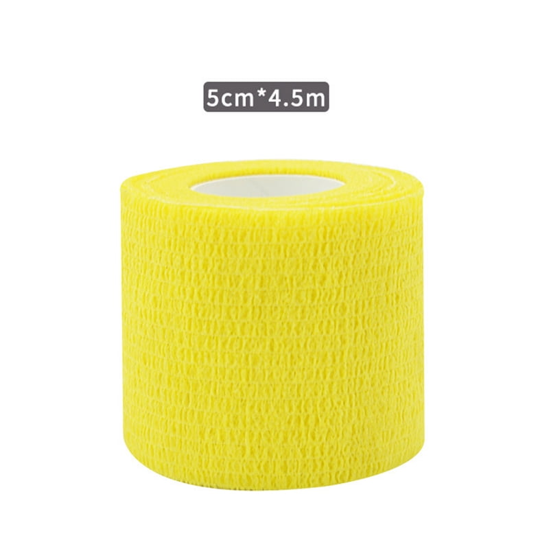 2 Rolls of Yellow Cohesive Gauze Tape Pro Quality 1.5" x 30' 