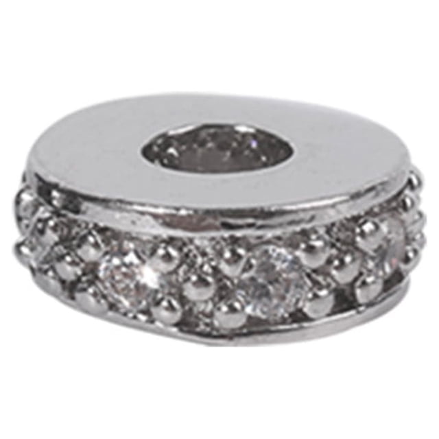 Beads for Jewelry Making Large Hole Spacer Multicolor Small Zirconia Cubic Crystal Decor Rhinestones for Crafts Bead Kit for DIY Type 1