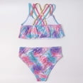 thumbnail image 4 of Gradient Summer Bikini Swimsuit Set For Girls Featuring Ll Sequins And Print Design, 4 of 6