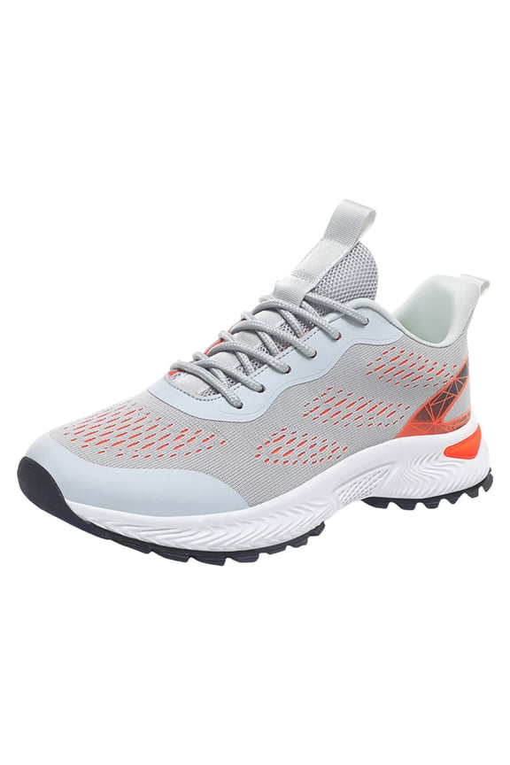 Wide & Extra Wide Mens Golf Shoes Professional Outdoor Waterproof Spiked Golf Shoes for Men Orange,10