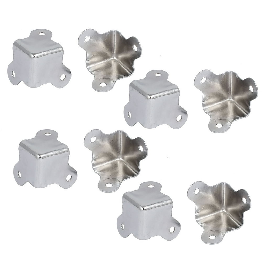 Wooden Case Jewelry Box Metal Edge Corner Protectors Covers 23mmx16mm