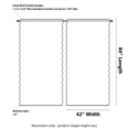 thumbnail image 3 of Cortinas de encaje Kotile, color negro, 213 cm de largo, 2 paneles, sala de estar, 3 of 8