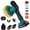 Blue, variant on 21V Cordless Car Buffer Polisher 6 Variable Speed 2800-5500 RPM Eccentric Orbital Polisher with Dual 2000mAh Batteries Full Detailing Pad Kit for Auto Waxing Scratch Removal