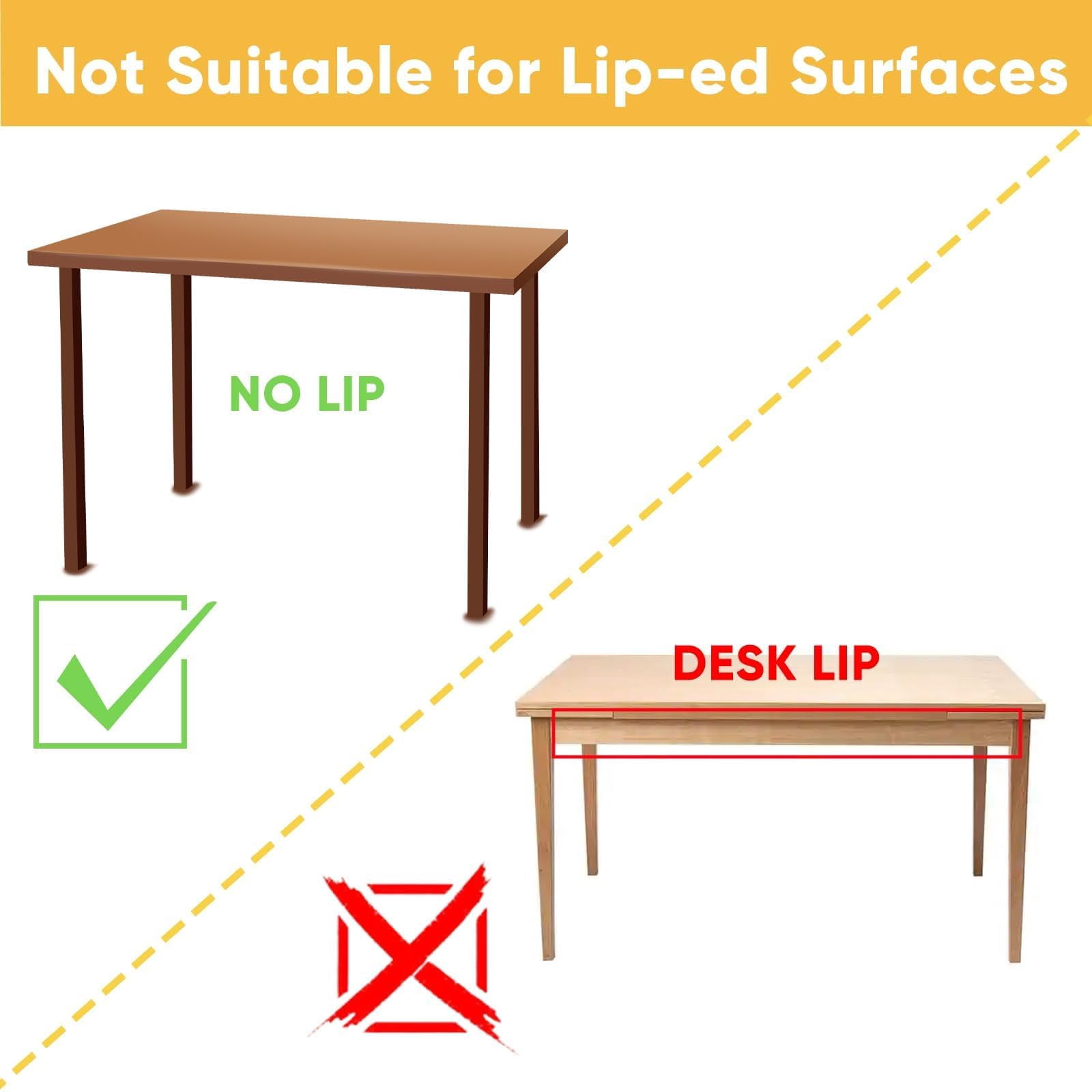 2 Pack Under Desk Hanging Shelf Drawer Organizer  Attachable Plastic Storage Tray Easy Adhesive Mount Holder For Standing Tables Office Counters Cabinets Workstations - Black