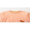 thumbnail image 4 of WOYY Toddler Girls Cotton Sweatshirt Cute Chicken Print Casual Crewneck Pullover, Orange, 4 of 5