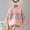 thumbnail image 4 of Jalioing Teen Girls Crew Neck Sweaters Fashion Long Sleeve Graphic Sweater Pullover Winter Casual Knitted Tops 9-15 Years, 4 of 6