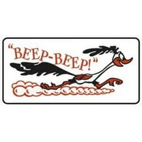 Beep Beep Roadrunner Photo License Plate