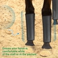 thumbnail image 5 of Riousery 4 Pcs Horse Leg Protectors Protective Fly Wraps Breathable Mesh Boots For Stall And Pasture Use Black 18.5 Inches (46.99 cm) Essential Equestrian Care Equipment For Horses Daily Protection, 5 of 9