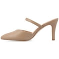 thumbnail image 2 of Journee Women's Yvon SuperNatural Shades Narrow Width Pointed Toe Mule Pumps, 2 of 9