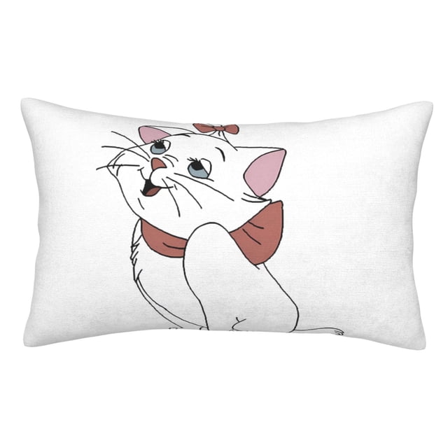 Fundas de almohada de Los Aristogatos, fundas de almohada mullidas súper suaves y acogedoras con cremallera, 20 x 30 pulgadas, dormitorio, sofá, sillón, funda de almohada para todas las estaciones