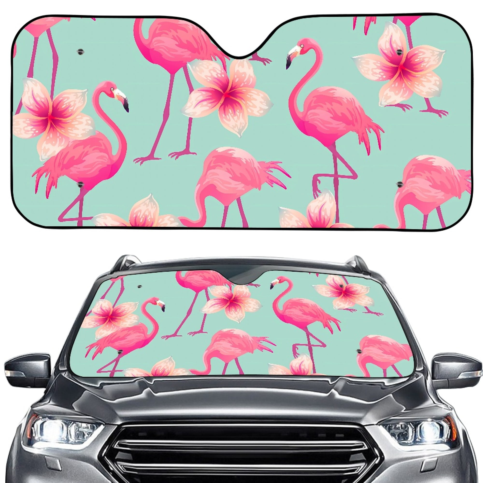 Bivenant Store Flamingo Automotive Windshield Sunshades Car Shield Sun