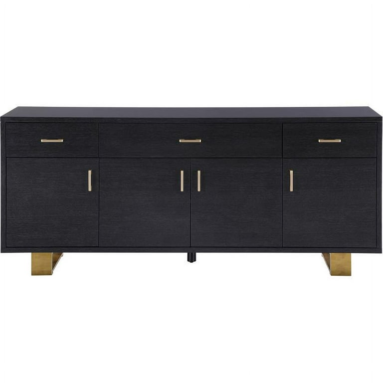 Meridian Furniture Excel Sideboard/Buffet - Grey & Gold Meridian Furniture Excel Sideboard/Buffet - Grey & Gold