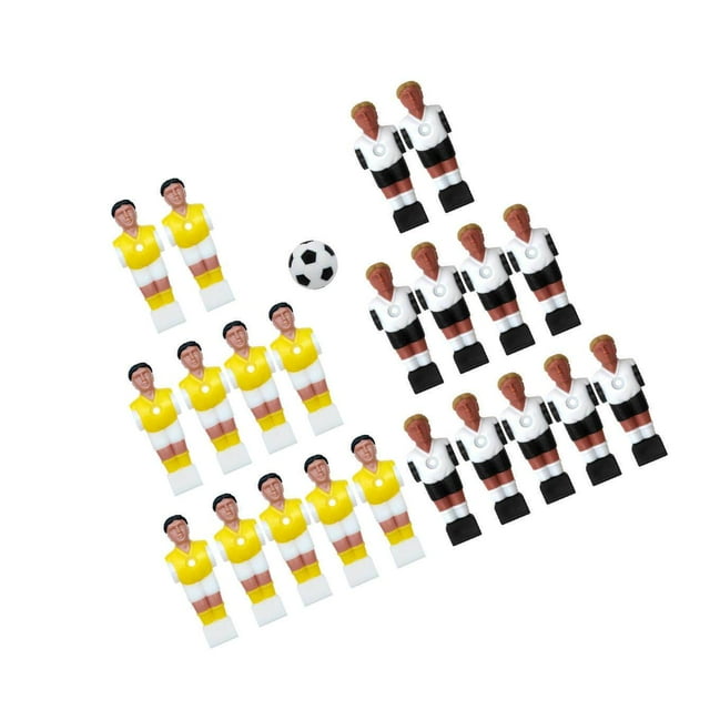 22x Ballon de Soccer pour Hommes, Soccer de Table, Joueurs, Pièces, Mini avec Accessoires de Jeu de Balle, Style 2