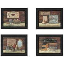 Bathroom I Collection By Pam Britton Printed Wall Art Wood Multi-Color