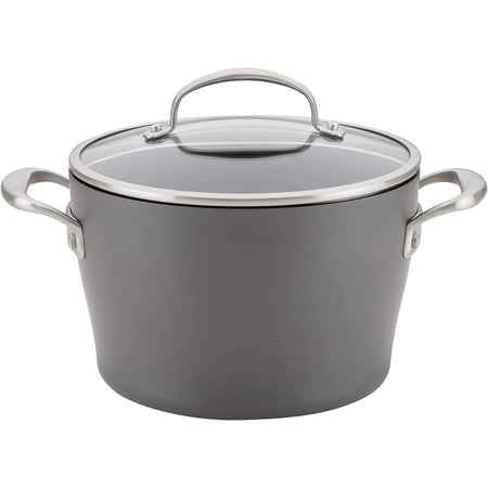 

Hard Anodized Aluminum Dutch Oven 5 Quart Dark Gray