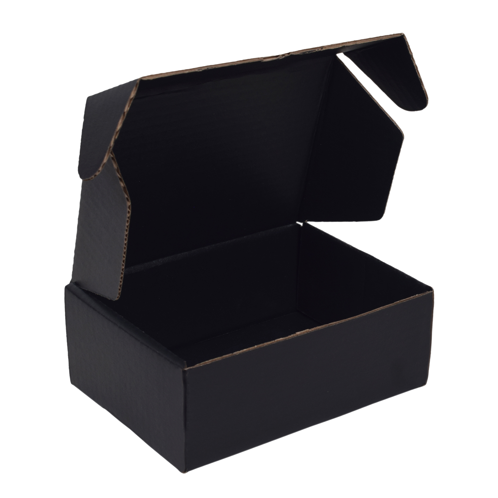 Ucanpack Deluxe Mailer Box Corrugated Moving Boxes 3mm Thick Medium 8x6x4", Black - 50 Pcs Pack