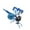 Blue, variant on Hanging Flying Luminous Insect Decorations for Garden, Glow-in-the-Dark Simulated Butterfly & Dragonfly Ornaments with Outdoor Hook ,Blue
