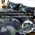 thumbnail image 3 of NTBED Camouflage Bedding Set, Colorful Pattern Style Comforter Set, 3 PCS One Comforter Two Pillowcases in One Bag, All Season Bedspread for Teens Adults (Black Green,Queen), 3 of 6