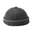 thumbnail image 1 of Hombres Skullcap Diseño ajustable Accesorios de apariencia de moda Hombres Retro Sin sombreros de ala para actividades al aire libre, 1 of 5