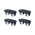 thumbnail image 1 of Polea De Caja De Almacenamiento De 8 Piezas, Ruedas para Muebles Pequeños, La Polea Adhesiva De Plástico Autoadhesiva Se Puede Usar para Contenedores De Basura, Cajas De Almacenamiento, Muebles B, 1 of 5