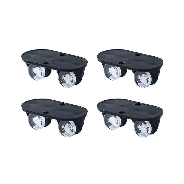 Polea De Caja De Almacenamiento De 8 Piezas, Ruedas para Muebles Pequeños, La Polea Adhesiva De Plástico Autoadhesiva Se Puede Usar para Contenedores De Basura, Cajas De Almacenamiento, Muebles B
