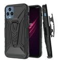 thumbnail image 2 of For Boost Celero 5G 2023 Case Holster Belt Clip Kickstand Design Phone Cover With Free Tempered Glass Screen Protector - Black, 2 of 5