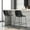 Black, variant on CONCETTA Pair of 30" Modern Counter Stools, Black Faux Leather with Backrest & Metal Legs