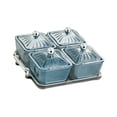 thumbnail image 4 of Bandeja para frutos secos con tapa, caja nórdica para almacenar alimentos, plato para frutos secos de boda 4 faja, 4 of 9