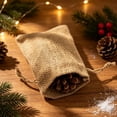 thumbnail image 4 of 5 Pcs Burlap Gift Bags with Drawstring,3.54X4.72 inch Small Burlap Gifts Bags,Reusable Small Party Favor Gift Bags for Wedding Party Christmas Birthday Snack Jewelry Kitchen Storage,Khaki-5PCS, 4 of 6