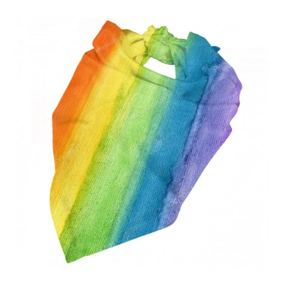 Abstract Striped Rainbow Dog Bandana Pet Scarf Dog Party Supplies For Dogs Pet Accessories For Dog Lovers
