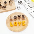 thumbnail image 3 of Amdohai 26pcs Stainless Steel Alphabet Letters Biscuit Cutters DIY 3D Cookies Molds, 3 of 9