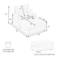 thumbnail image 5 of Single Sofa with Skin-friendly Corduroy Fabric / Comfortable for Personal Use, 5 of 5