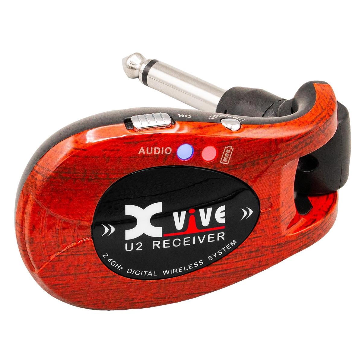 Xvive U2 Complete Guitar Wireless System - Redwood with Protective Case Package