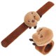 thumbnail image 5 of Slap Wristband Toy Supple Plush Capybara Bracelet For Kids Parties And Gatherings 2Pcs, 5 of 5