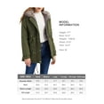 thumbnail image 5 of Elezay Women's Fleece Parka Winter Puffer Parka Hooded Long Winter Coats Warm Puffer Jackets with Drawstring Armygreen M, 5 of 5