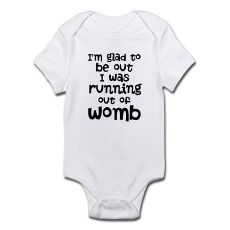 

CafePress - Running Out Of Womb Body Suit - Baby Light Bodysuit