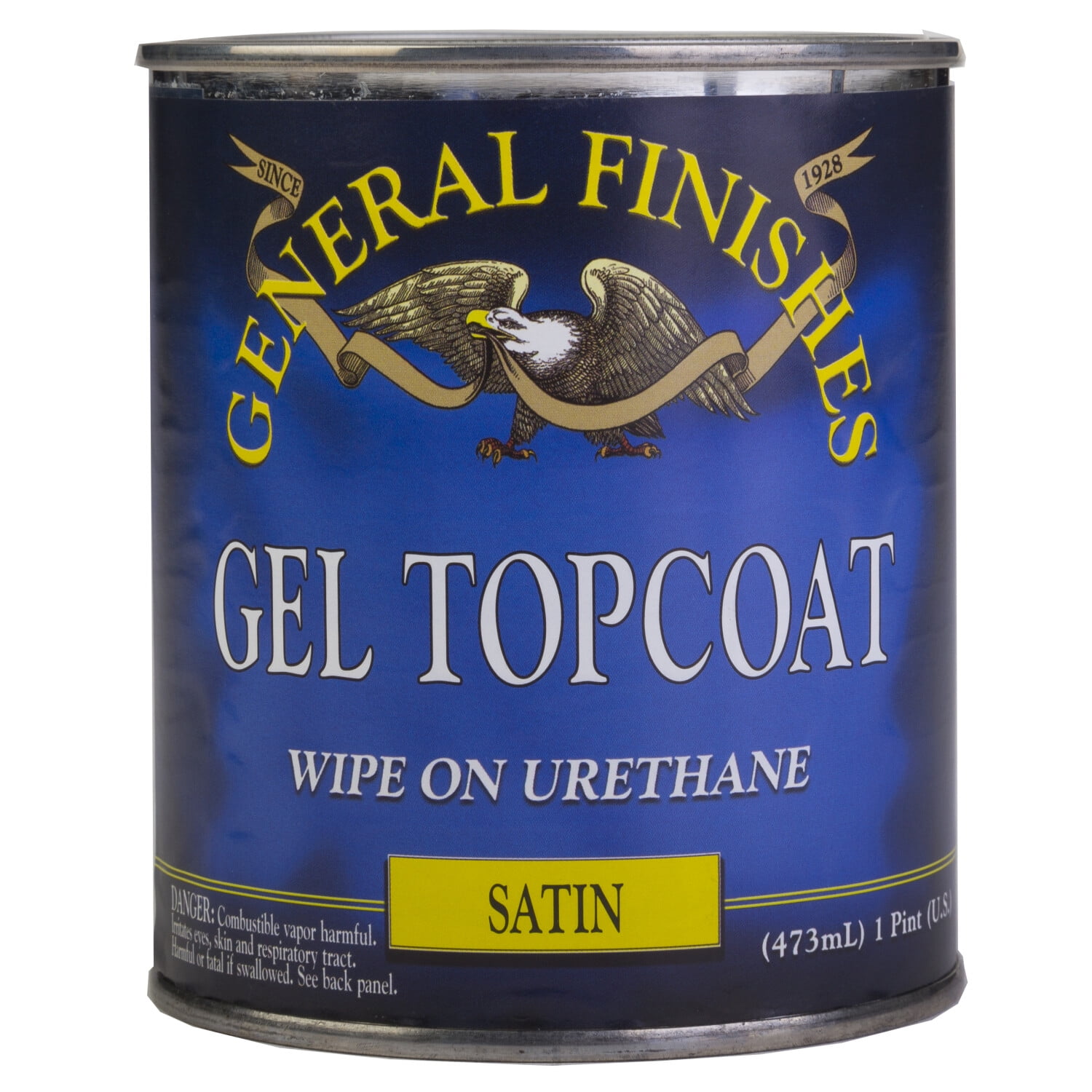 Topcoat Wipe-On Urethane Satin Gel for Gel Stains Protection 1 Quart