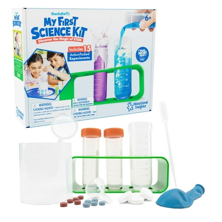 Educational Insights GeoSafari My First Science Kit, Science Toy, 28 Pieces, 15 Experiments, Boys & Girls Ages 6+