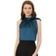 thumbnail image 1 of INSPIRE CHIC Blusa elegante de satén sin mangas con lazo y cuello de pajarita para mujer Azul eléctrico S, 1 of 5