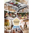 thumbnail image 5 of Farmhouse Cabin Table Cloth, Country Vintage House Wood Grain Pliad Waterproof Tablecloth for Rectangle Tables, Reusable Washable Fabric Table Cover for Restaurant Kitchen Dining Tables 60"x84", 5 of 6