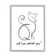 thumbnail image 3 of Stupell Industries Cat Live Without You Phrase Feline Pet Pun, 16 x 20, Design by Anna Quach, 3 of 5