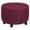 Wine red, variant on Round Ottoman Footrest Covers for Diameter 48-55 Peacock blue