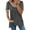 Dark Gray womens tops dressy casual06, variant on Usmixi Cute Tops for Women Short Sleeve V-Neck Solid T shirts Summer Lightweight Cold Shoulder Plus Size Tunic Blouse Blue XL Clothes