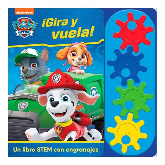 Libro con Engranajes Paw Patrol Gira y Vuela Pikids Varios Autores