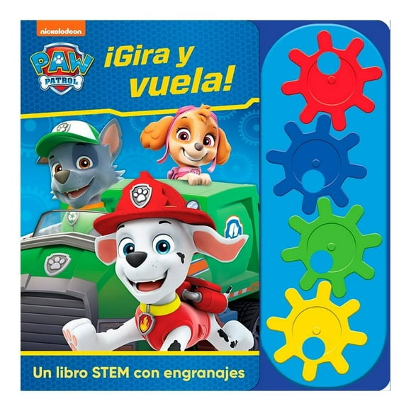 Libro con Engranajes Paw Patrol Gira y Vuela Pikids Varios Autores