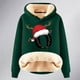 thumbnail image 4 of WILLBEST Sudadera con Capucha y Estampado Navideño para Mujer, de Lana, Cálida, de Invierno, Estilo Pullover, Modelo 1161 Grande, 4 of 4