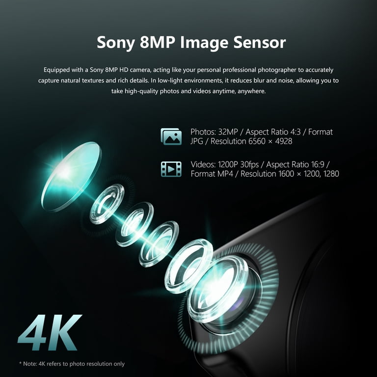 LUOMATE Smart Glasses with 8MP Camera and AI Assistant photo 4